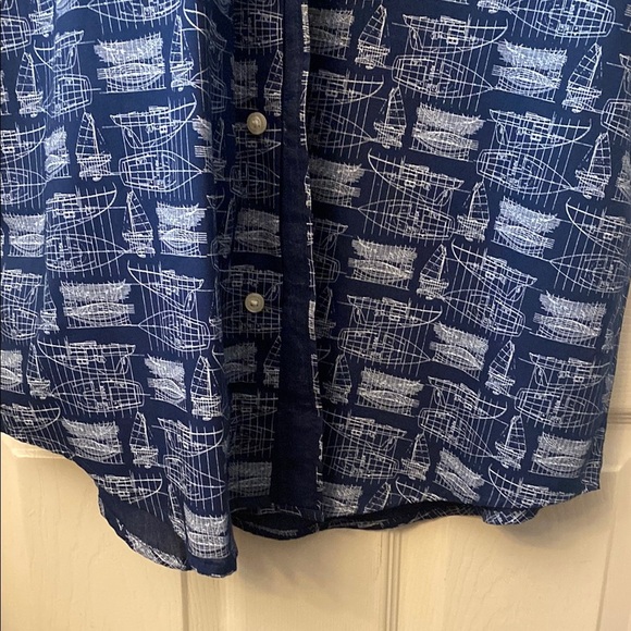 Arrow Blue Casual Button Down Shirt - Picture 8 of 8